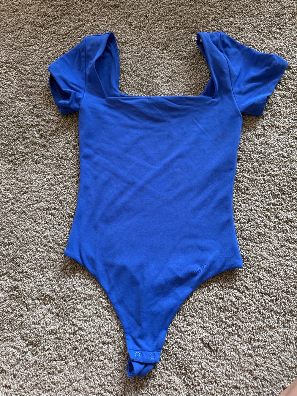 Aritizia Royal Blue Short Sleeve One-Piece Bodysuit